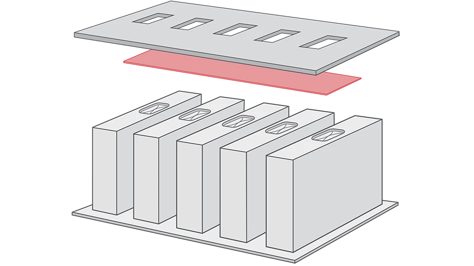 Drawing of a battery